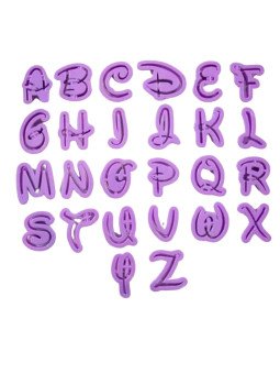Cortadores Galleta Alfabeto Letras Disney 26 Pzs