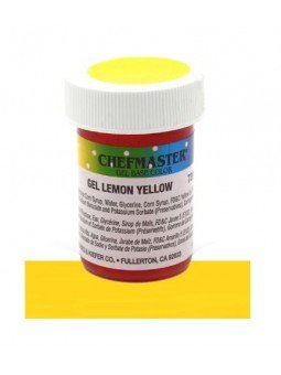 Colorante En Gel Amarillo Limón Para Alimentos 1 Oz. (28.35G) Chefmaster