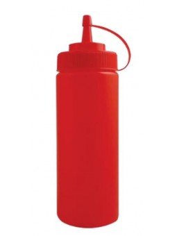 Botella Dispensadora Plástico Roja