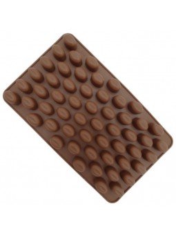 Molde De Silicón Para Chocolate Granos De Café 1.1X1.5X1Cm