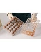 Moldes para chocolate policarbonato, silicón y plástico